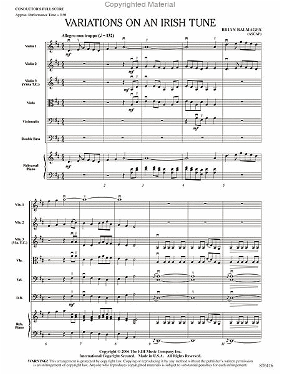 Variations on an Irish Tune