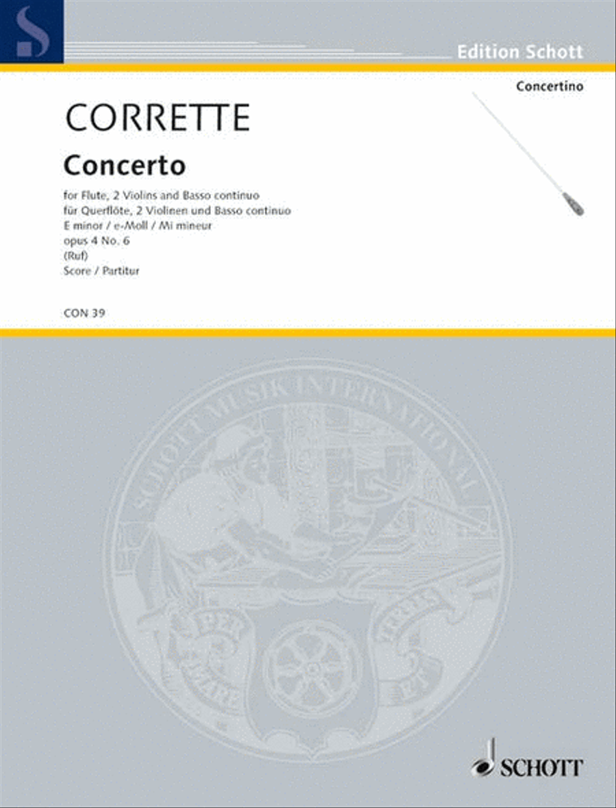 Concerto E minor Flute Solo scores gallery preview page 1