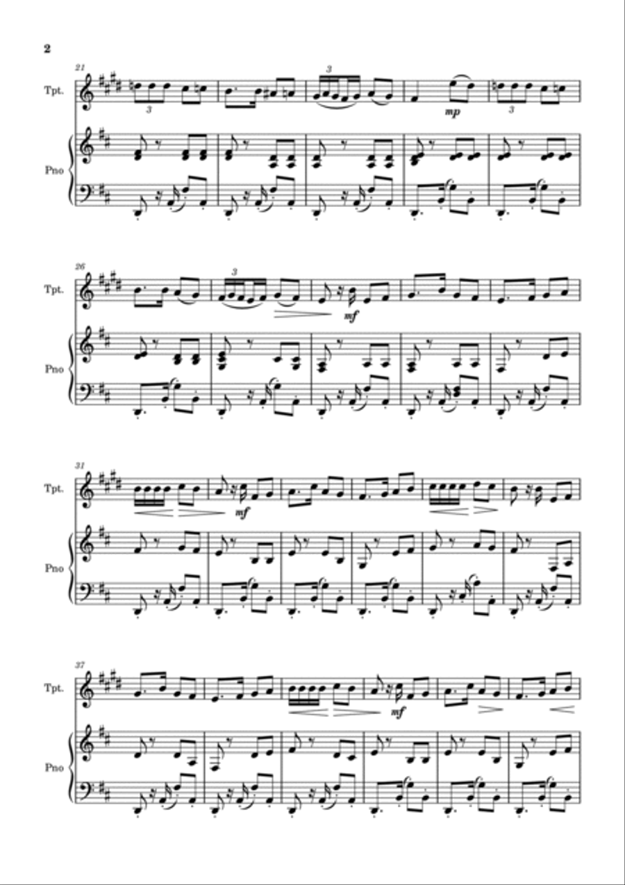 Habanera - Carmen (Bizet) + FREE Mp3 Playback + PDF Solo and Piano Sheet Music B-Flat Clarinet scores gallery preview page 3