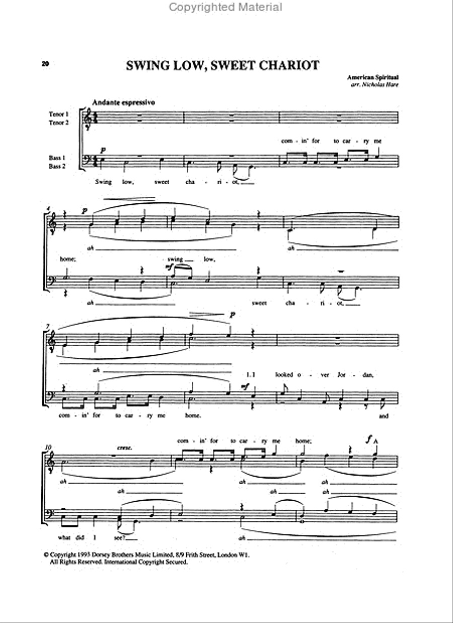 The Novello Barbershop Songbook TTBB scores gallery preview page 5