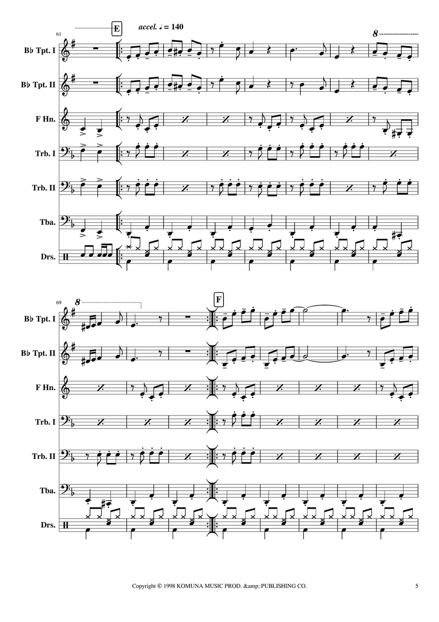 Bubamara (main Version) Brass Ensemble scores gallery preview page 5