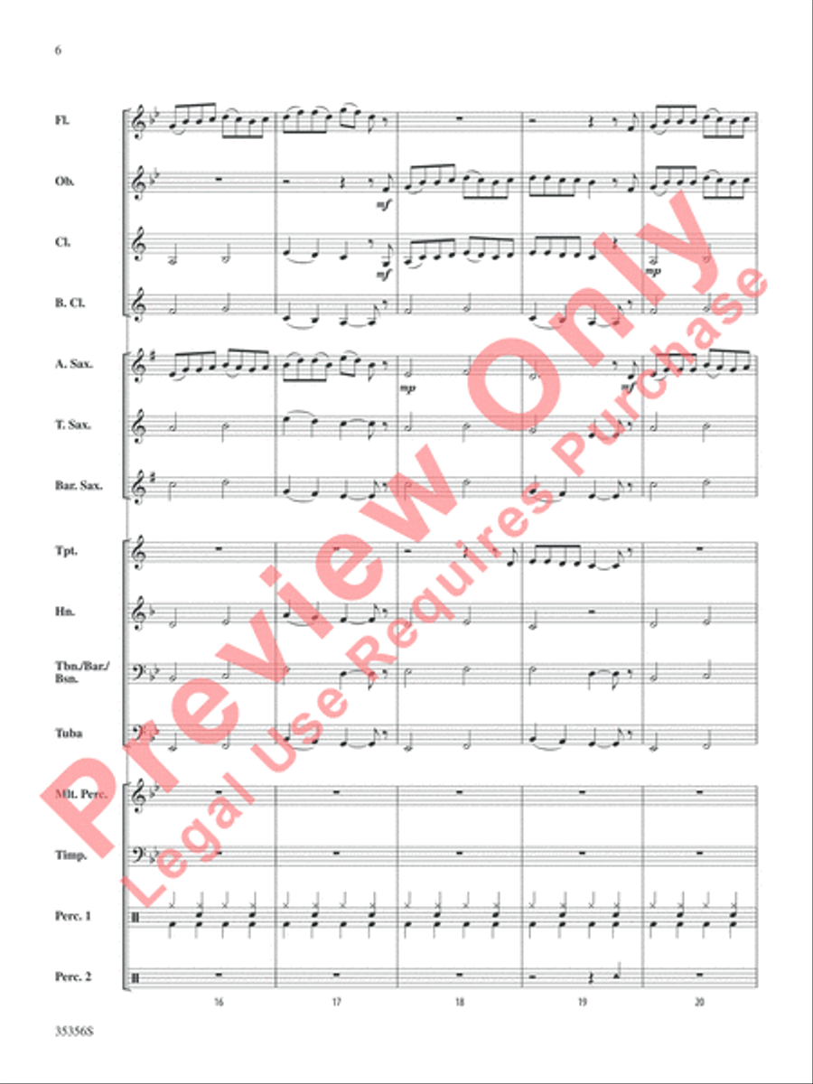 The Big Bang Theory (Main Title) Concert Band scores gallery preview page 7