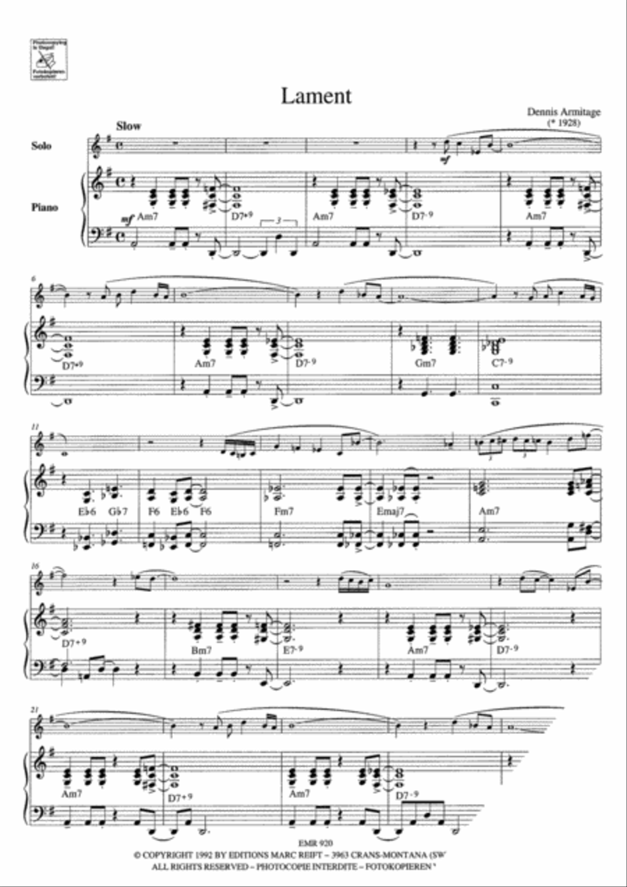 Ballad Clarinet Duet scores gallery preview page 3
