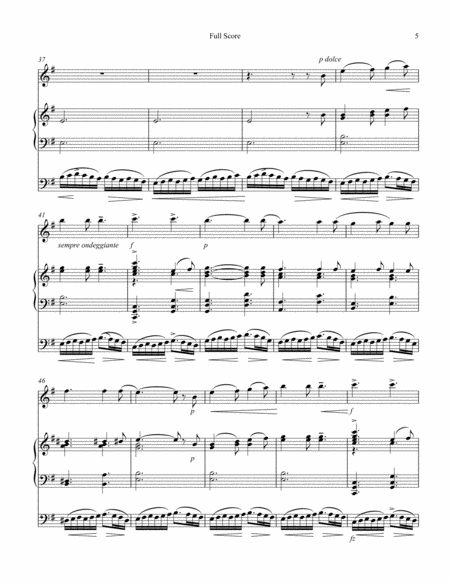 The Moldau by Smetana for Trio