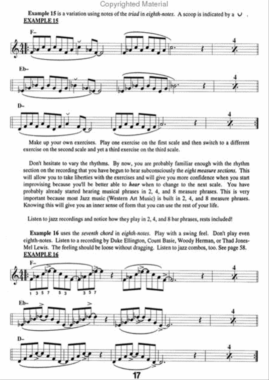 Volume 1 - How To Play Jazz & Improvise Voice scores gallery preview page 4