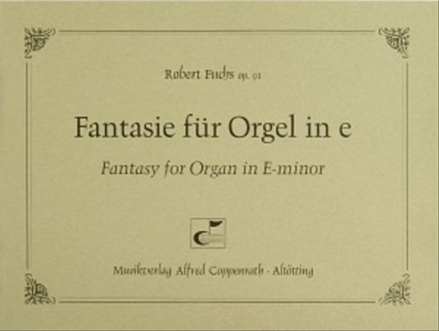 Fantasy for Organ in E-minor Organ scores gallery preview page 1