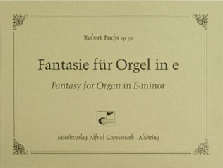 Fantasy for Organ in E-minor