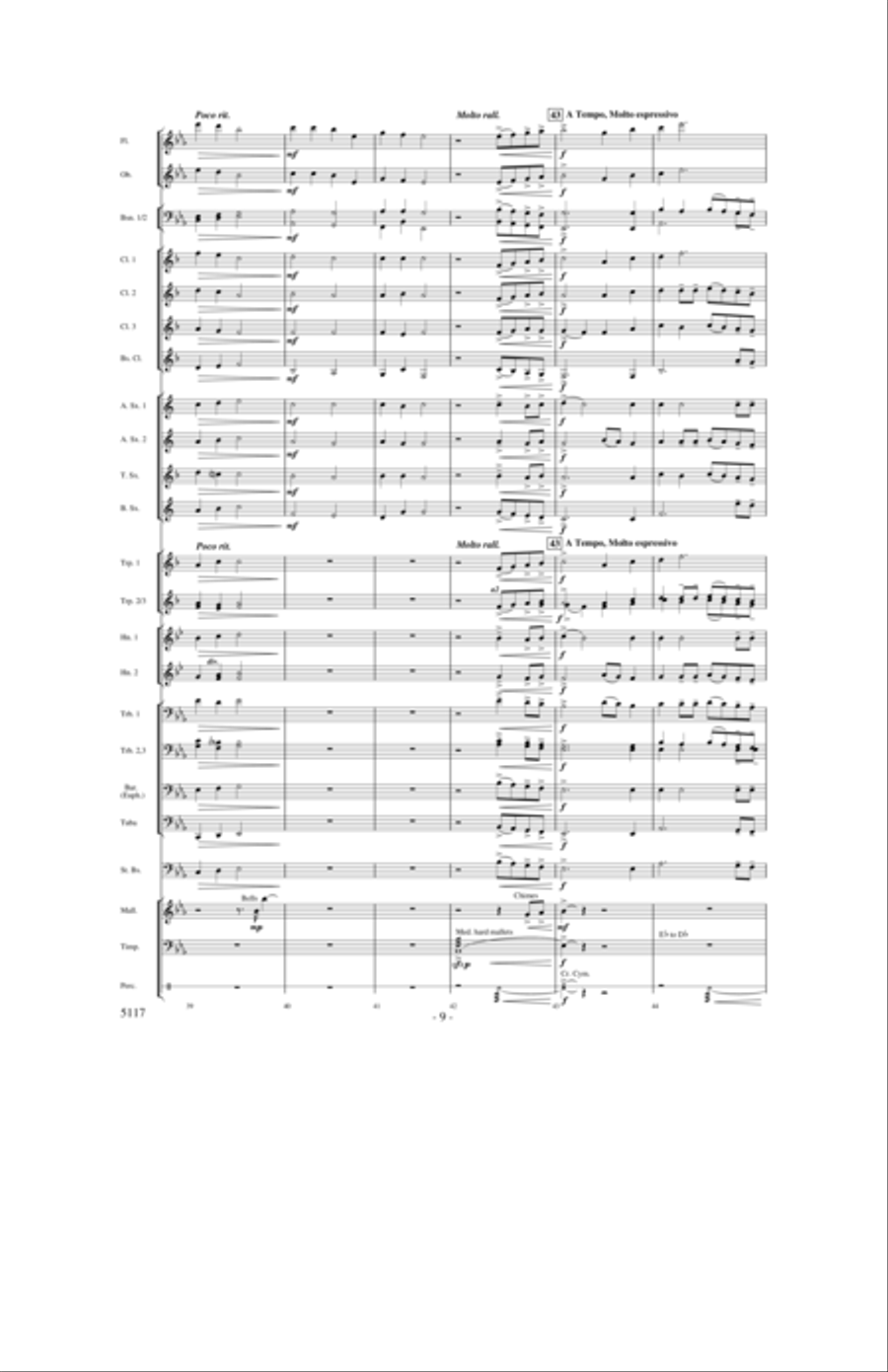 Hymn for a Child Concert Band scores gallery preview page 8