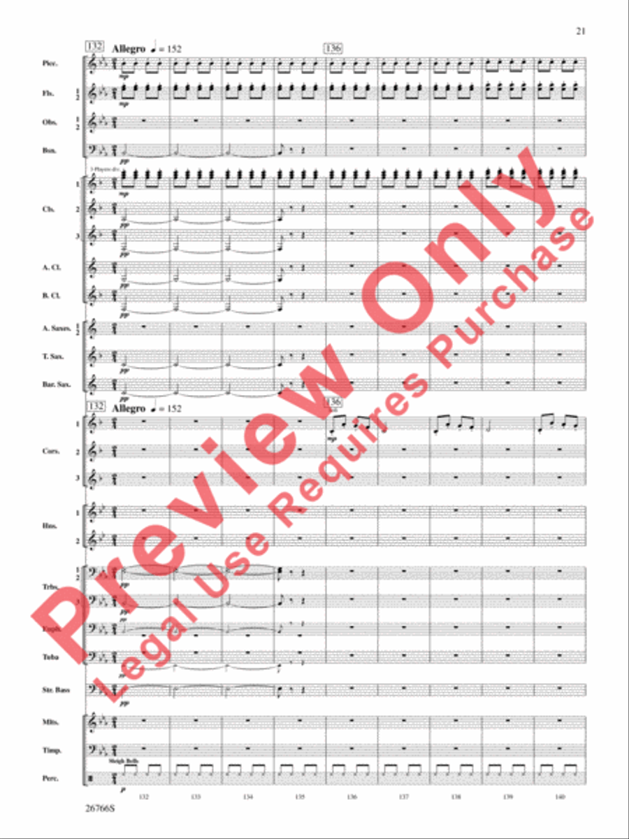 A Christmas Festival A Christmas Festival Concert Band scores gallery preview page 22