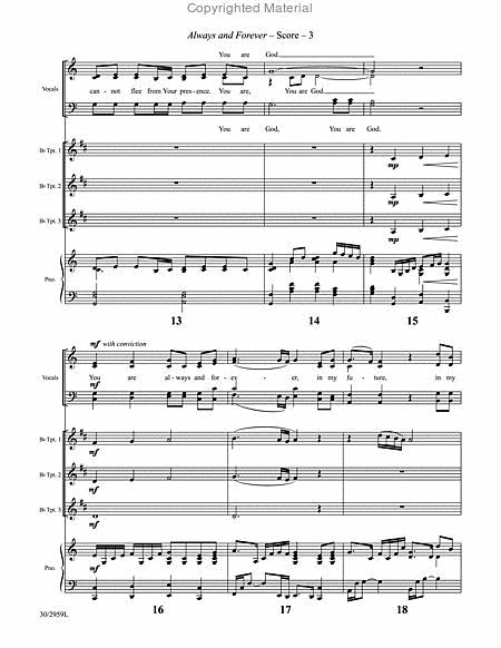 Always and Forever - Brass Score and Parts