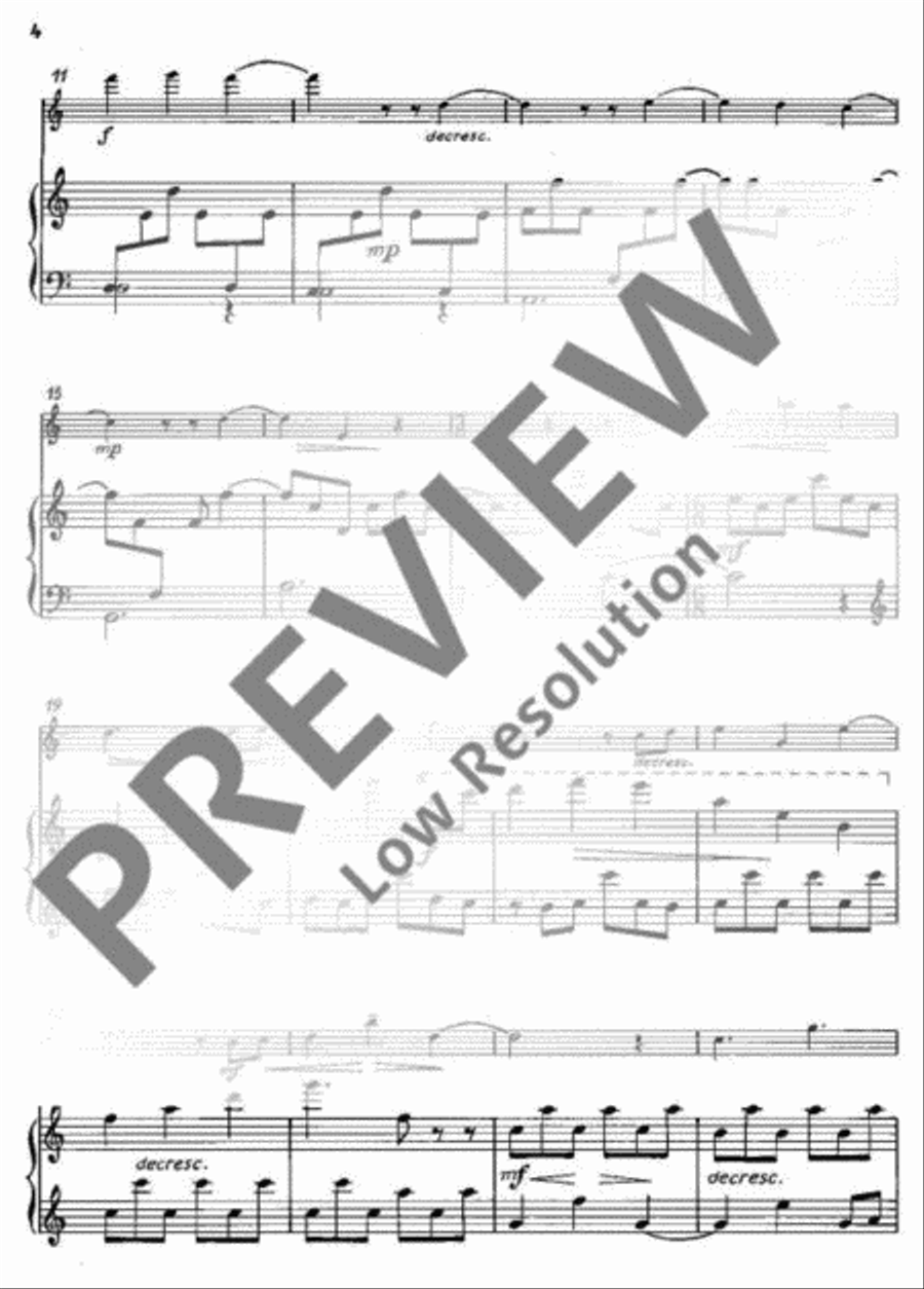 Three Pictures from Childhood Flute Solo scores gallery preview page 5