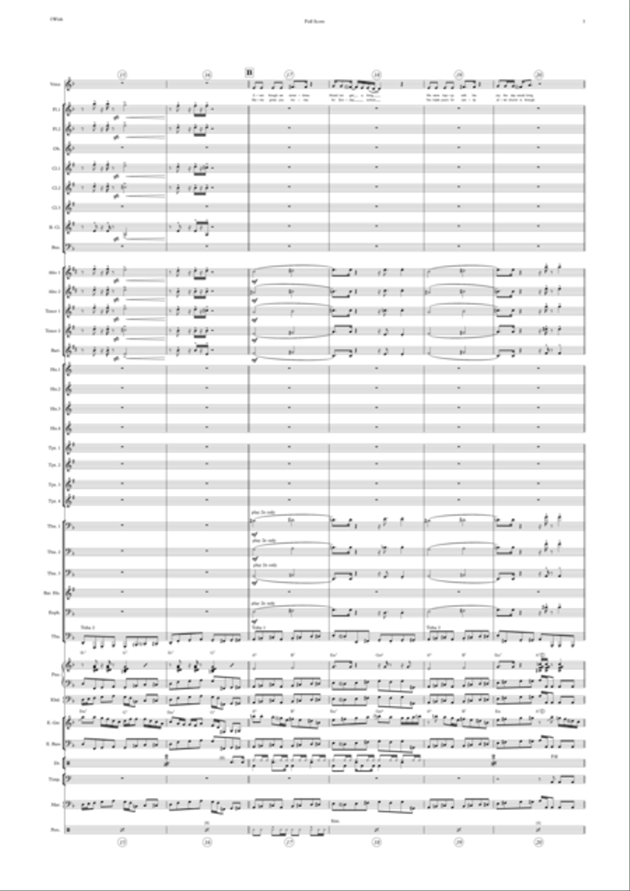 I Wish Concert Band scores gallery preview page 3
