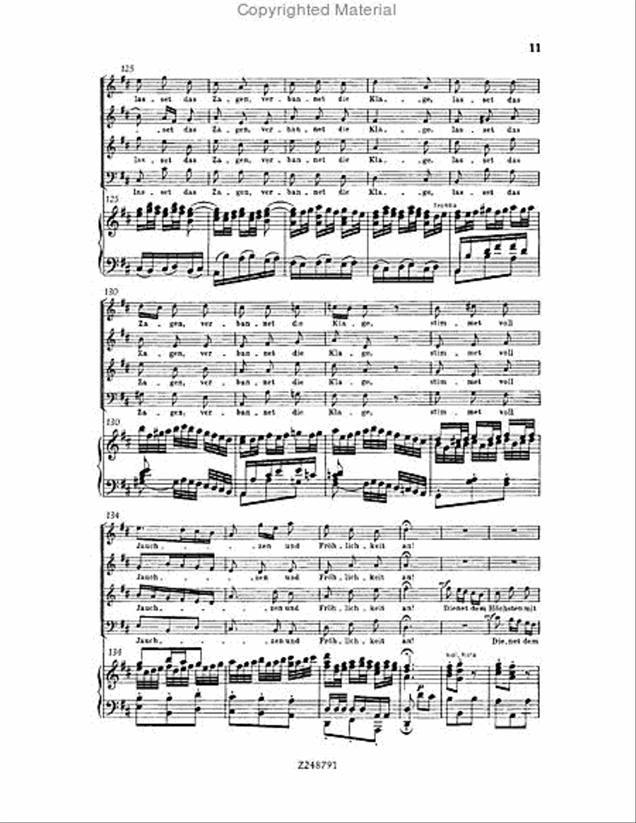 Christmas Oratorio, BWV 248 Choir scores gallery preview page 10