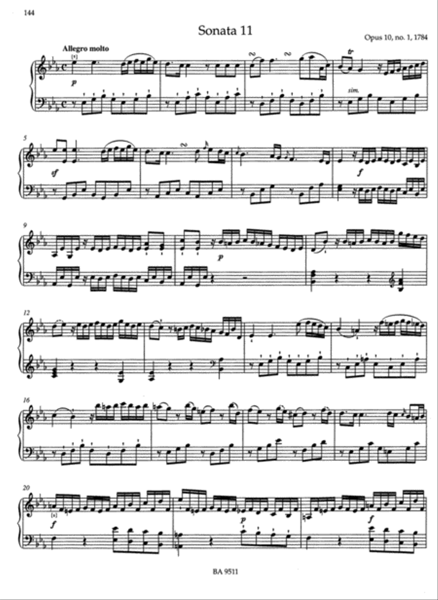 Samtliche Sonaten fur Clavier I / Complete Sonatas for Keyboard Piano Solo scores gallery preview page 2