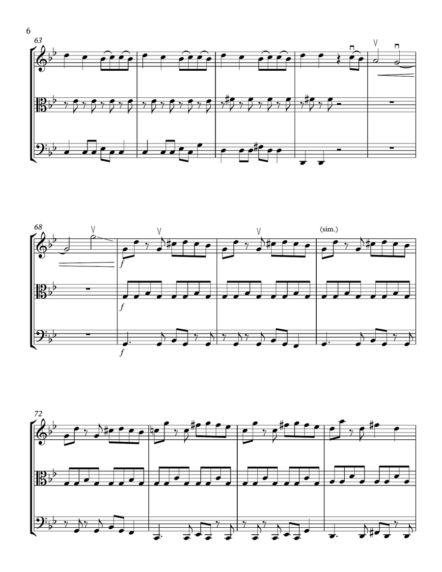 Bad Guy String Trio scores gallery preview page 6