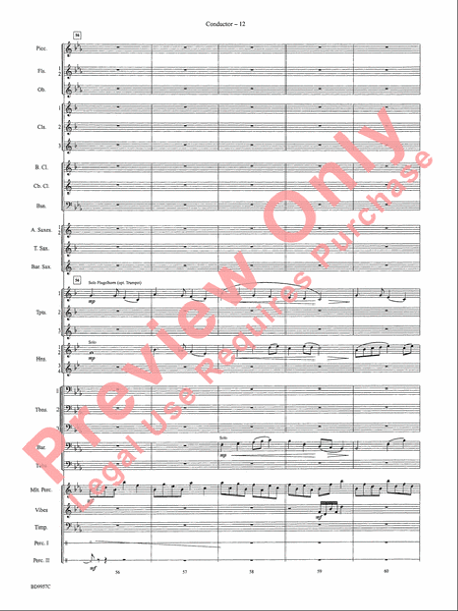 Angels, from the Realms of Glory Concert Band scores gallery preview page 15