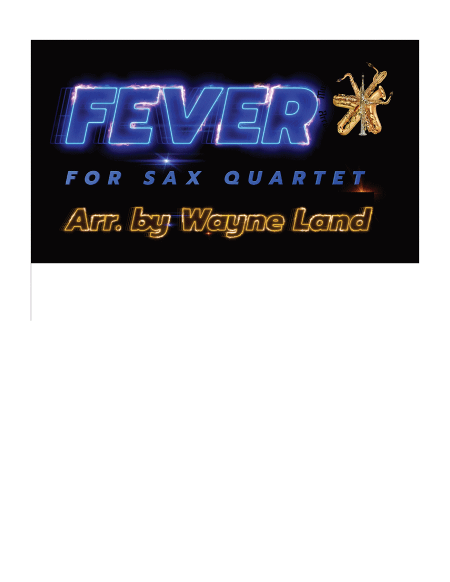 Fever Saxophone Quartet scores gallery preview page 1