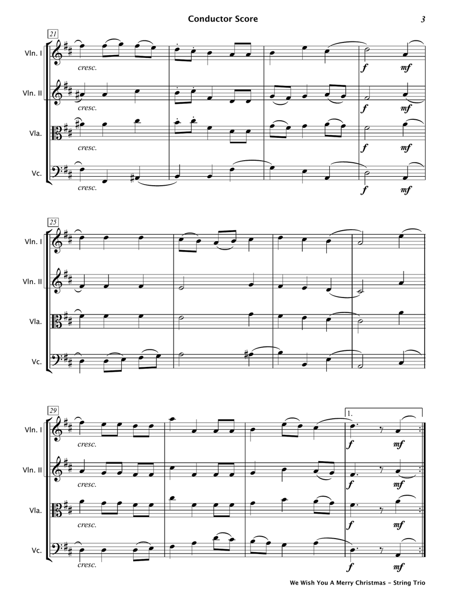 Christmas String Trios - Book 1 String Trio scores gallery preview page 5
