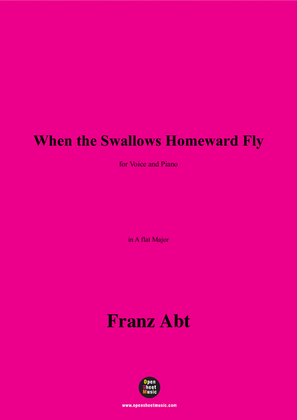 Franz Abt-When the Swallows Homeward Fly,in A flat Major