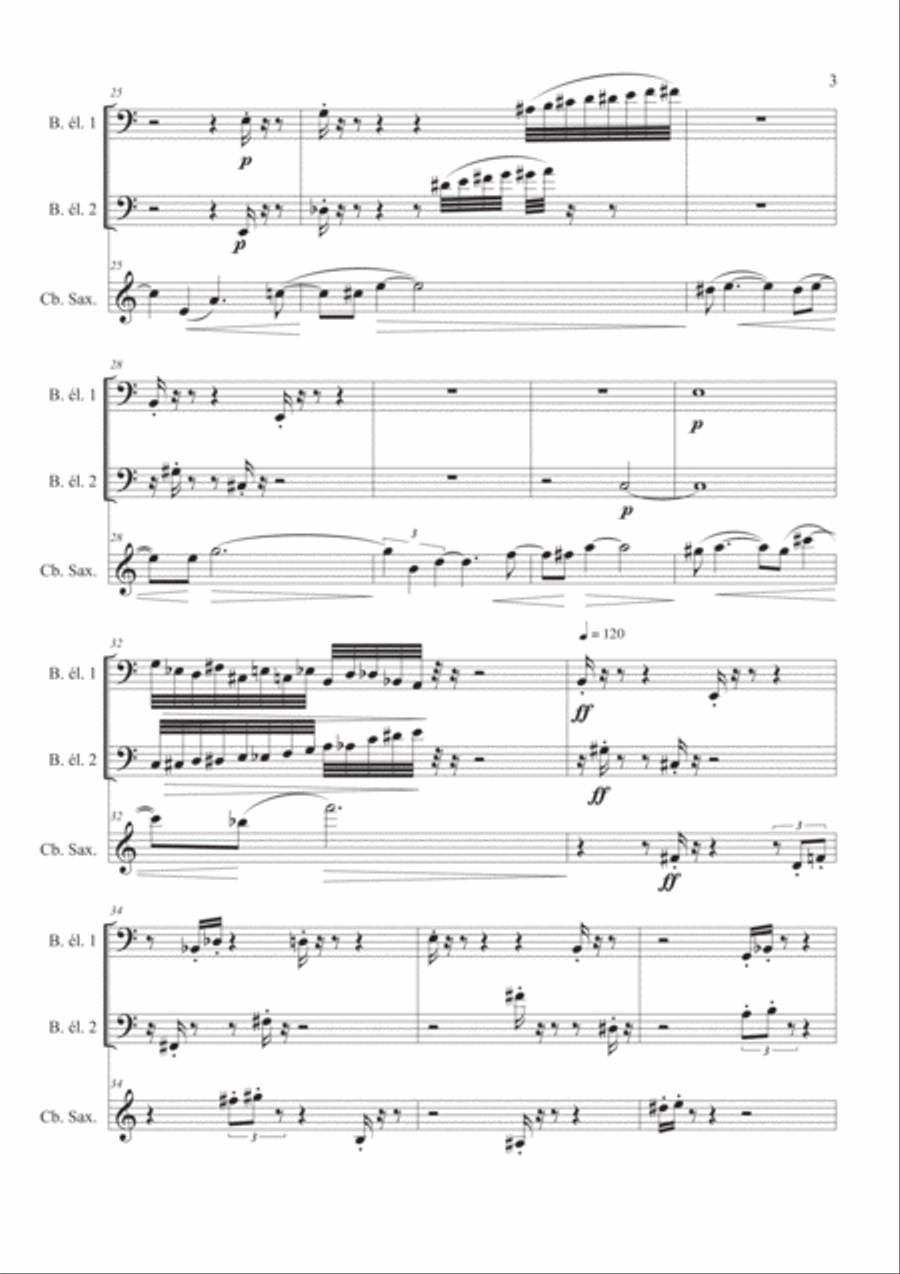 Cavafy's Dream (original version) Small Ensemble scores gallery preview page 3