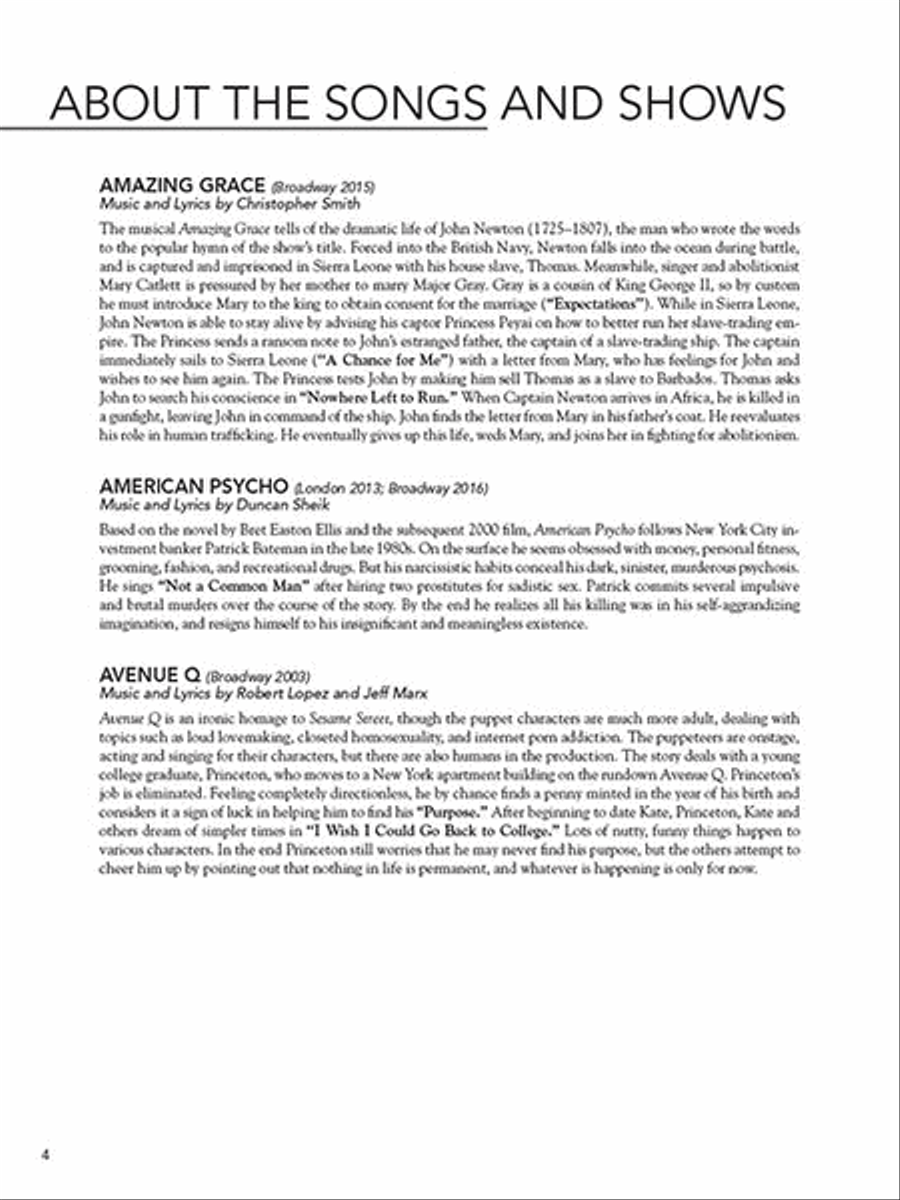 Contemporary Theatre Songs – Baritone Voice scores gallery preview page 3