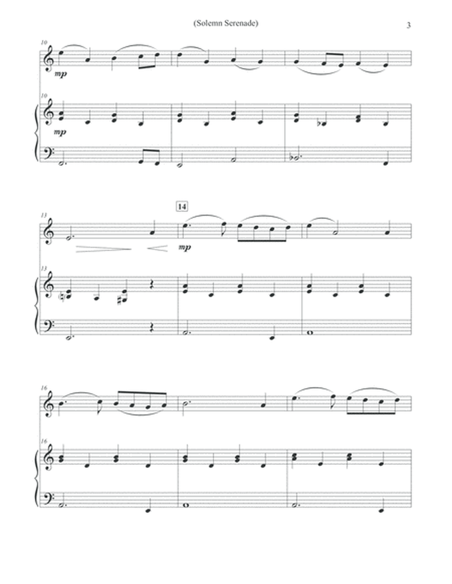 Solemn Serenade - Violin & Piano image number null