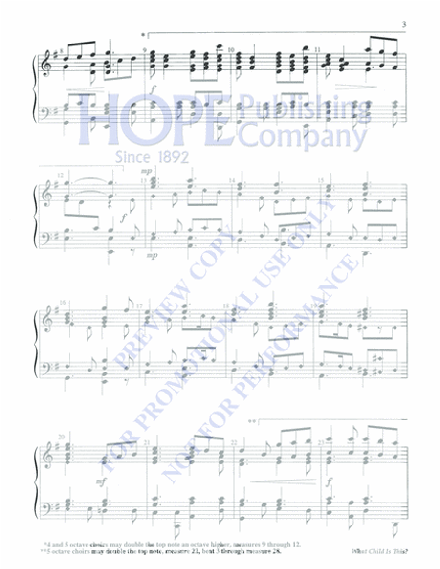 What Child is This? 5-Octaves scores gallery preview page 3