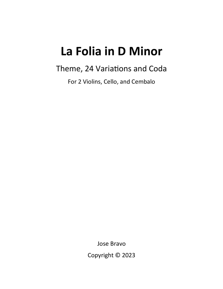 La Folia in D Minor image number null