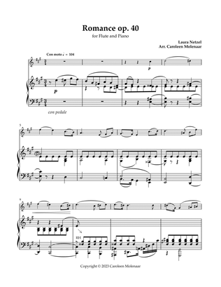 Romance Op. 40 for Flute and Piano