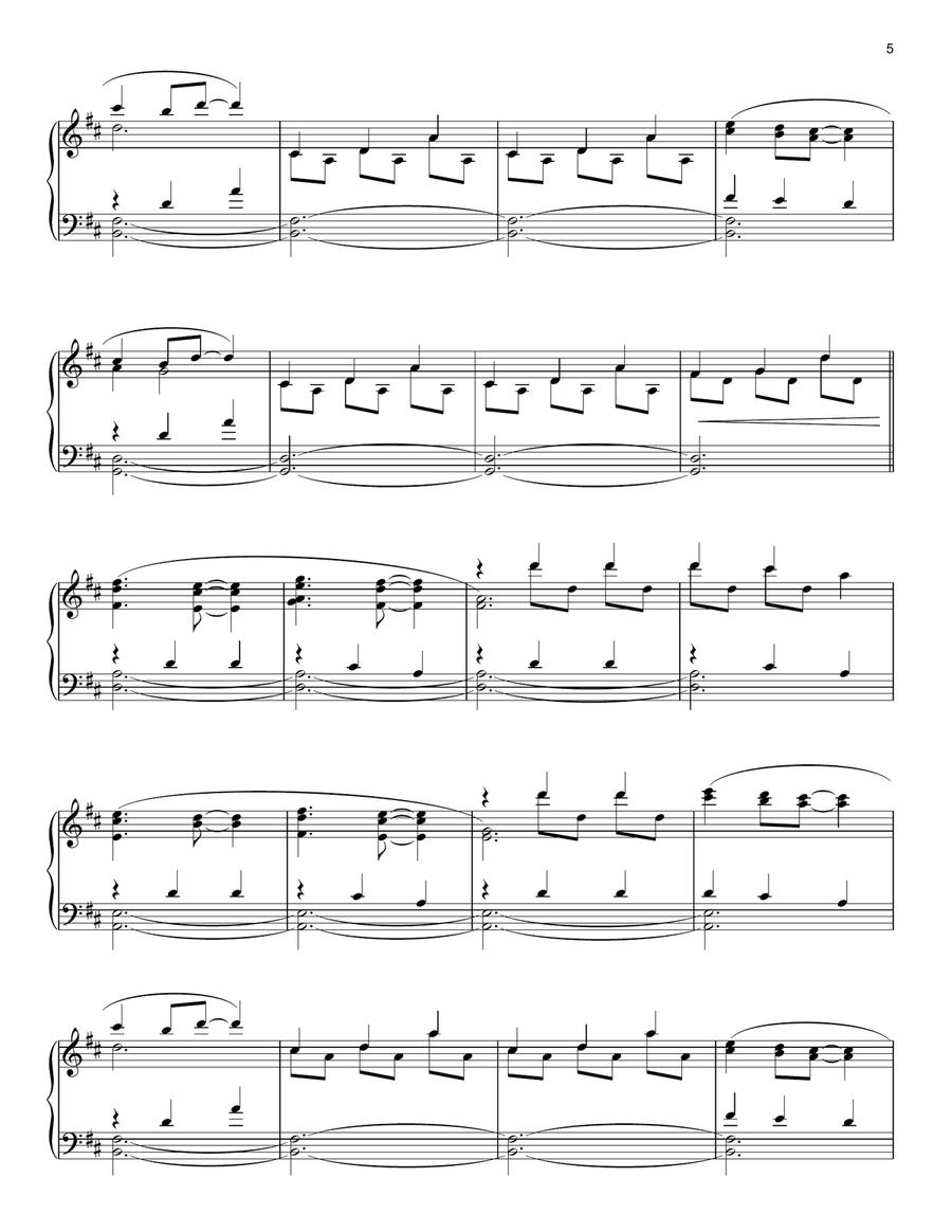 Golden Golden Piano Solo scores gallery preview page 5