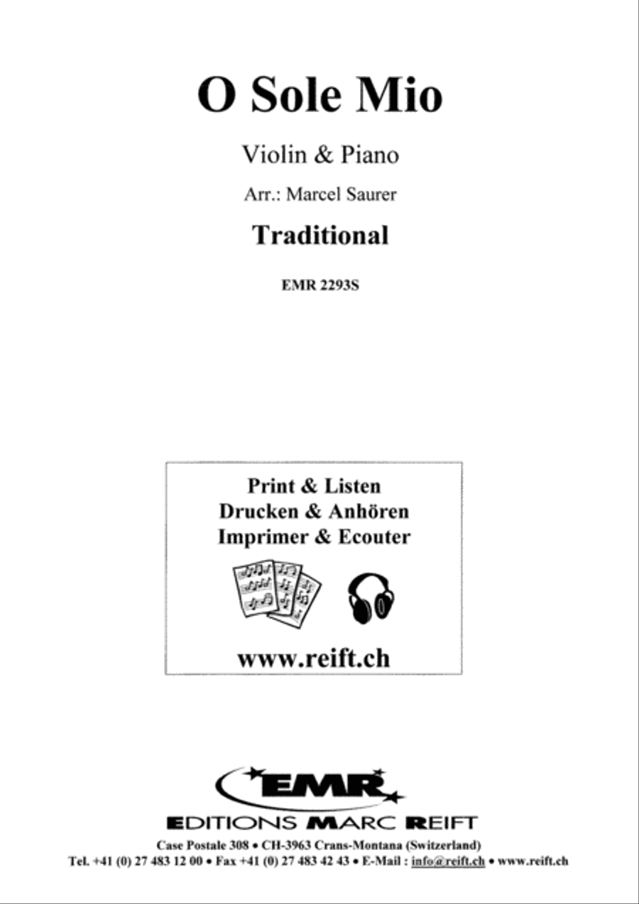 O Sole Mio O Sole Mio Violin Solo scores gallery preview page 2