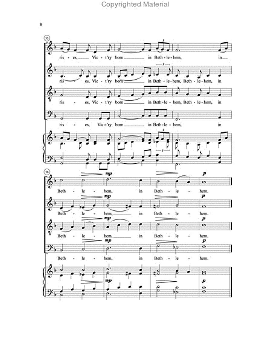 In Bethlehem In Bethlehem 4-Part scores gallery preview page 9