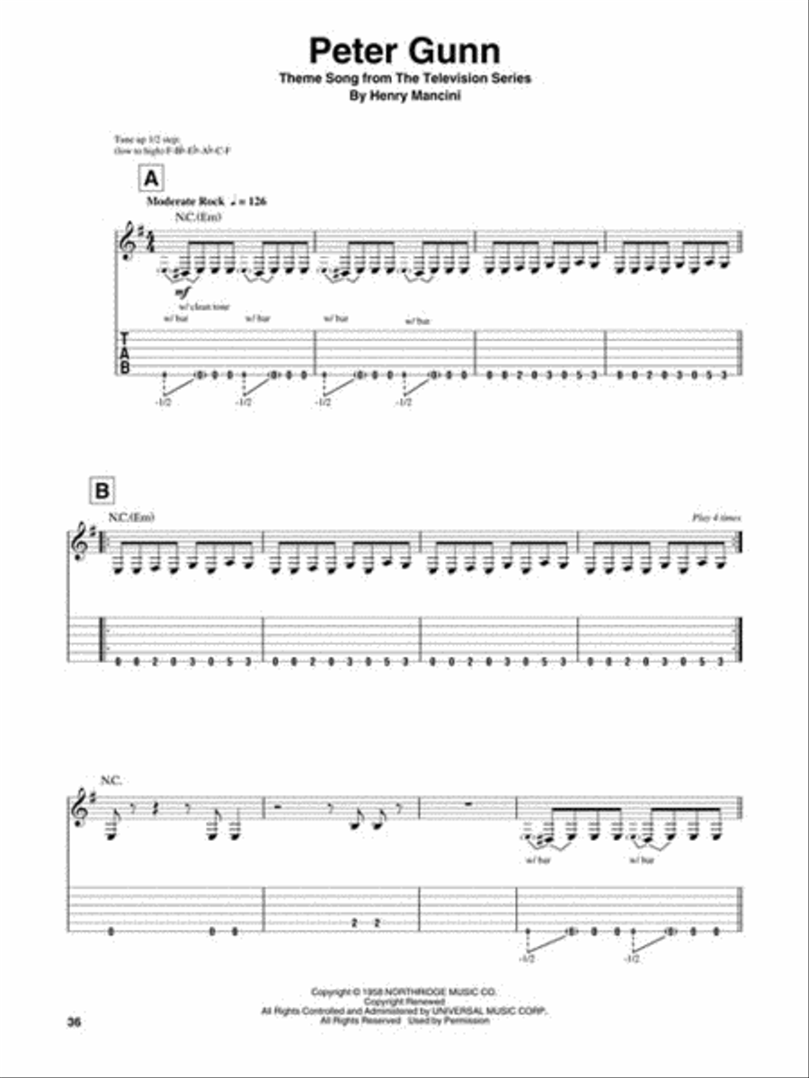 Guitar Themes Guitar Themes Guitar Tablature scores gallery preview page 6