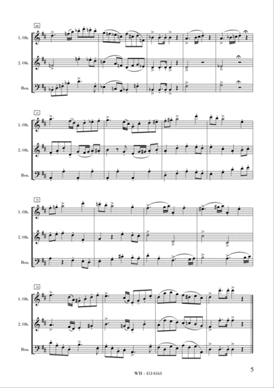 DIVERTIMENTO No.2 in D, OP. 34 Woodwind Trio scores gallery preview page 5