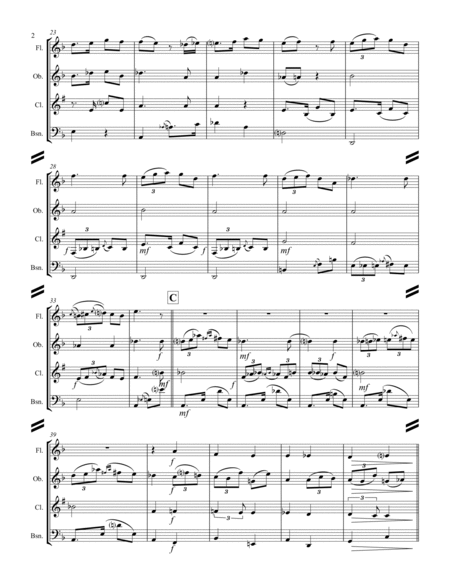 Albeniz - Espana Op.165 No. 2 Tango (for Woodwind Quartet) image number null