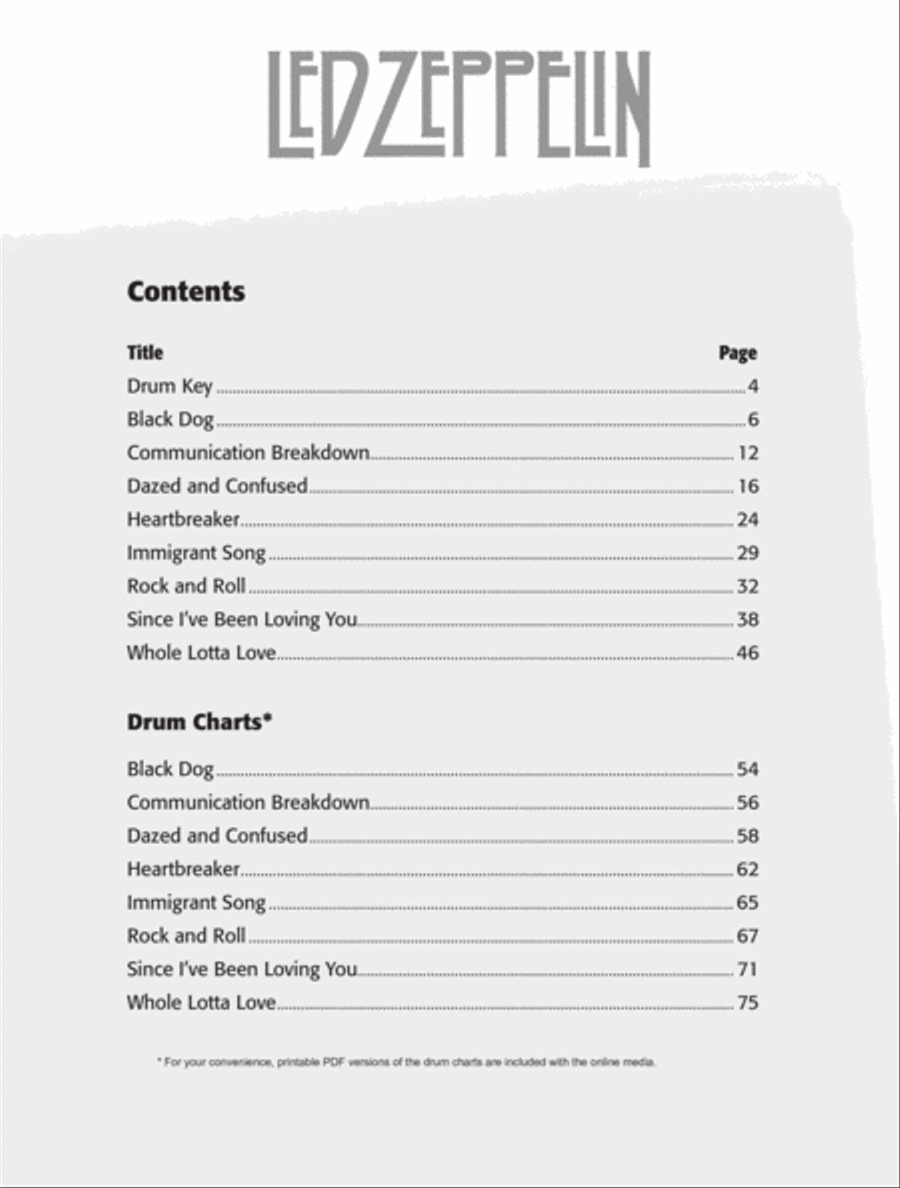 Ultimate Drum Play-Along Led Zeppelin, Volume 1 Percussion scores gallery preview page 2