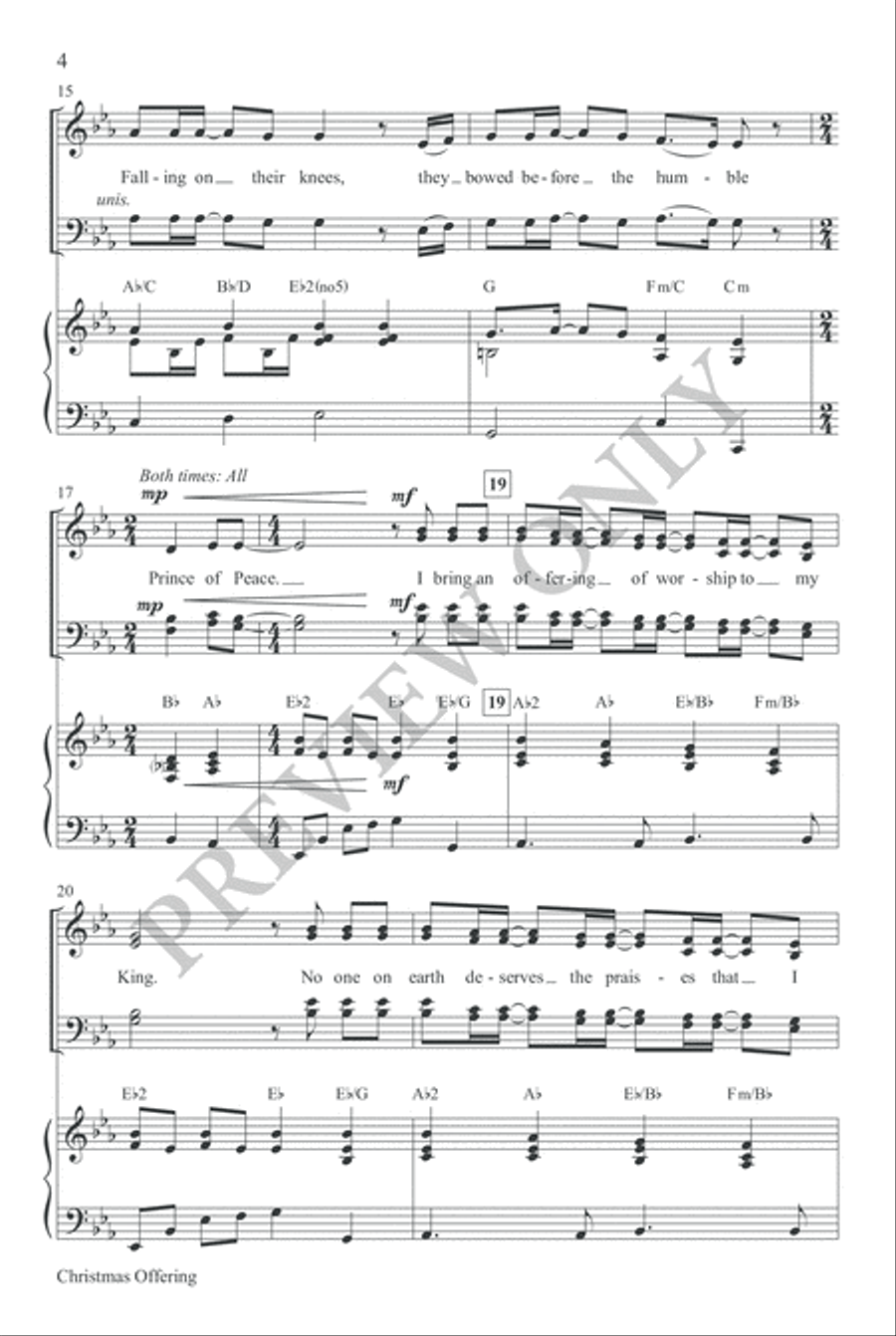 Christmas Offering 4-Part scores gallery preview page 4