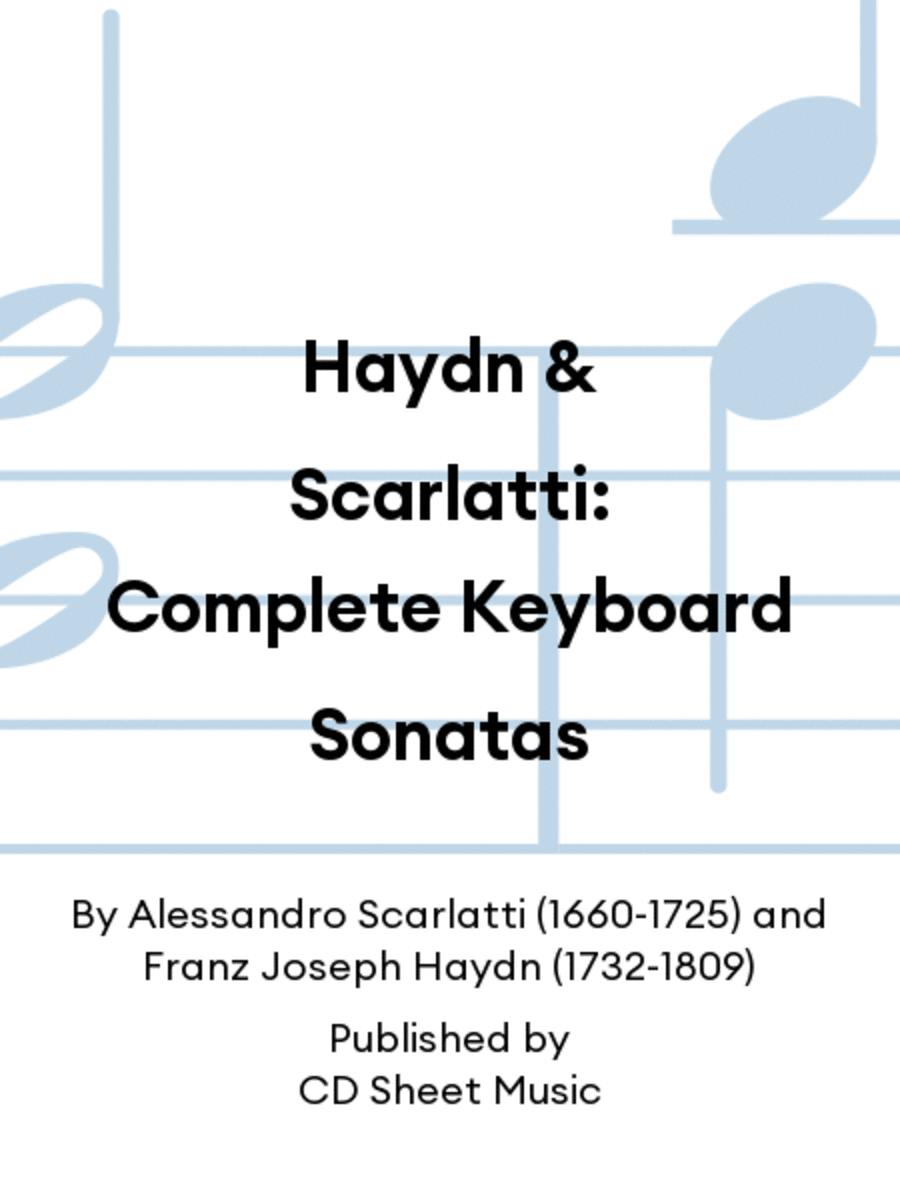 Haydn & Scarlatti: Complete Keyboard Sonatas Harpsichord scores gallery preview page 1