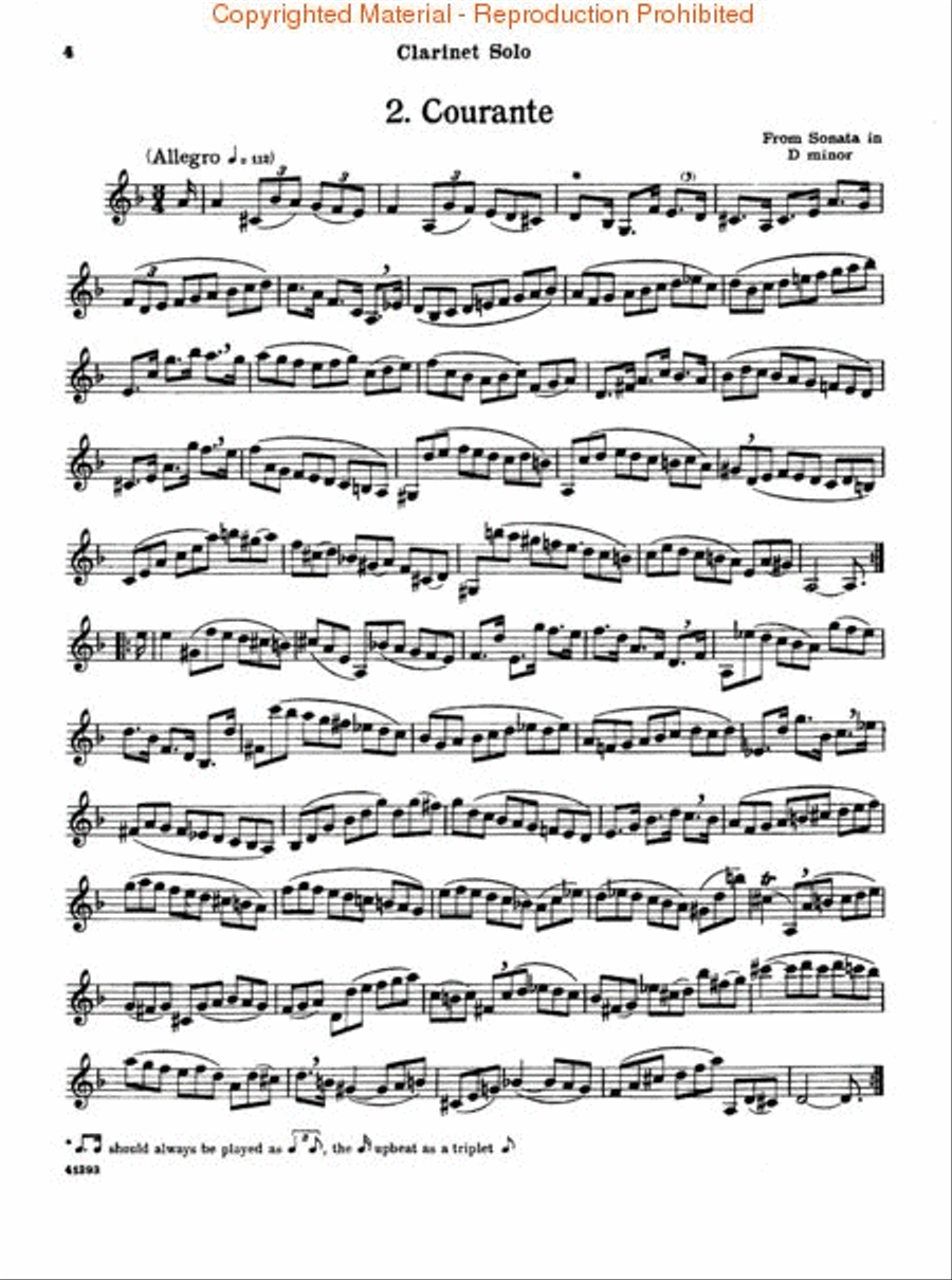 Bach for the Clarinet – Part 2 Clarinet scores gallery preview page 2