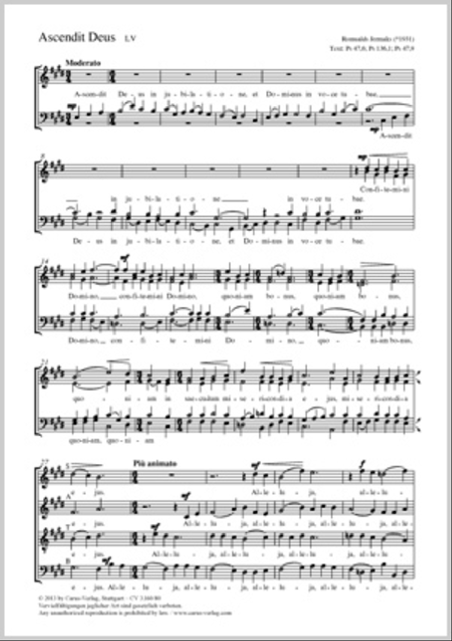 Ascendit Deus 4-Part scores gallery preview page 1