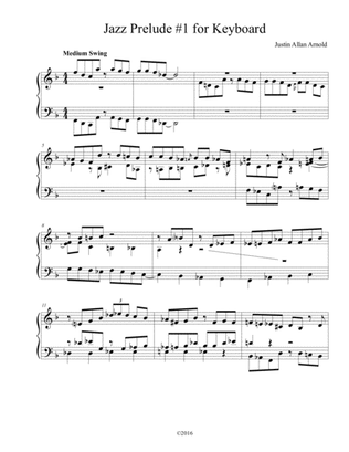 Jazz Prelude #1 for Keyboard