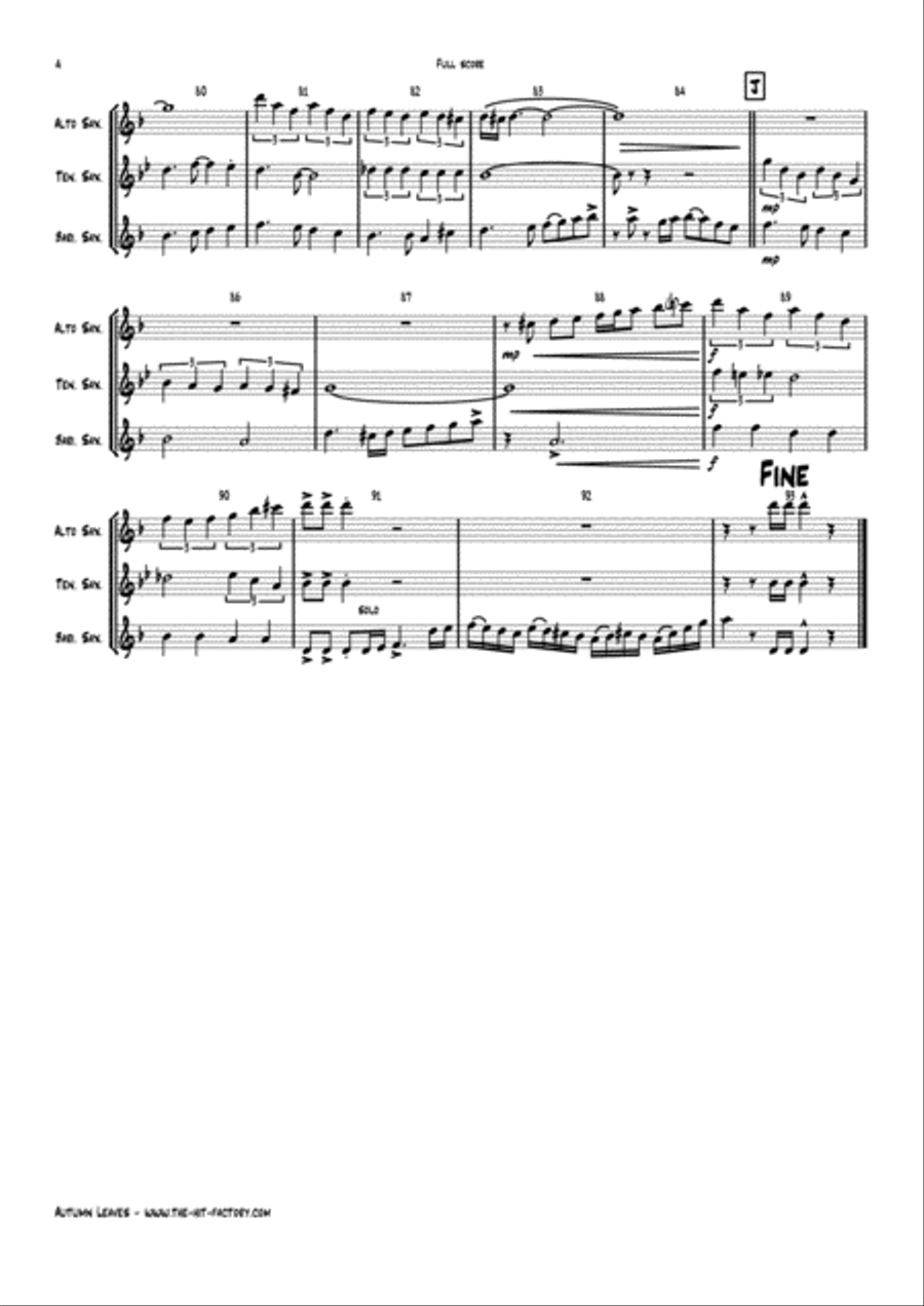 Besame Mucho (Kiss Me Much) Woodwind Trio scores gallery preview page 4