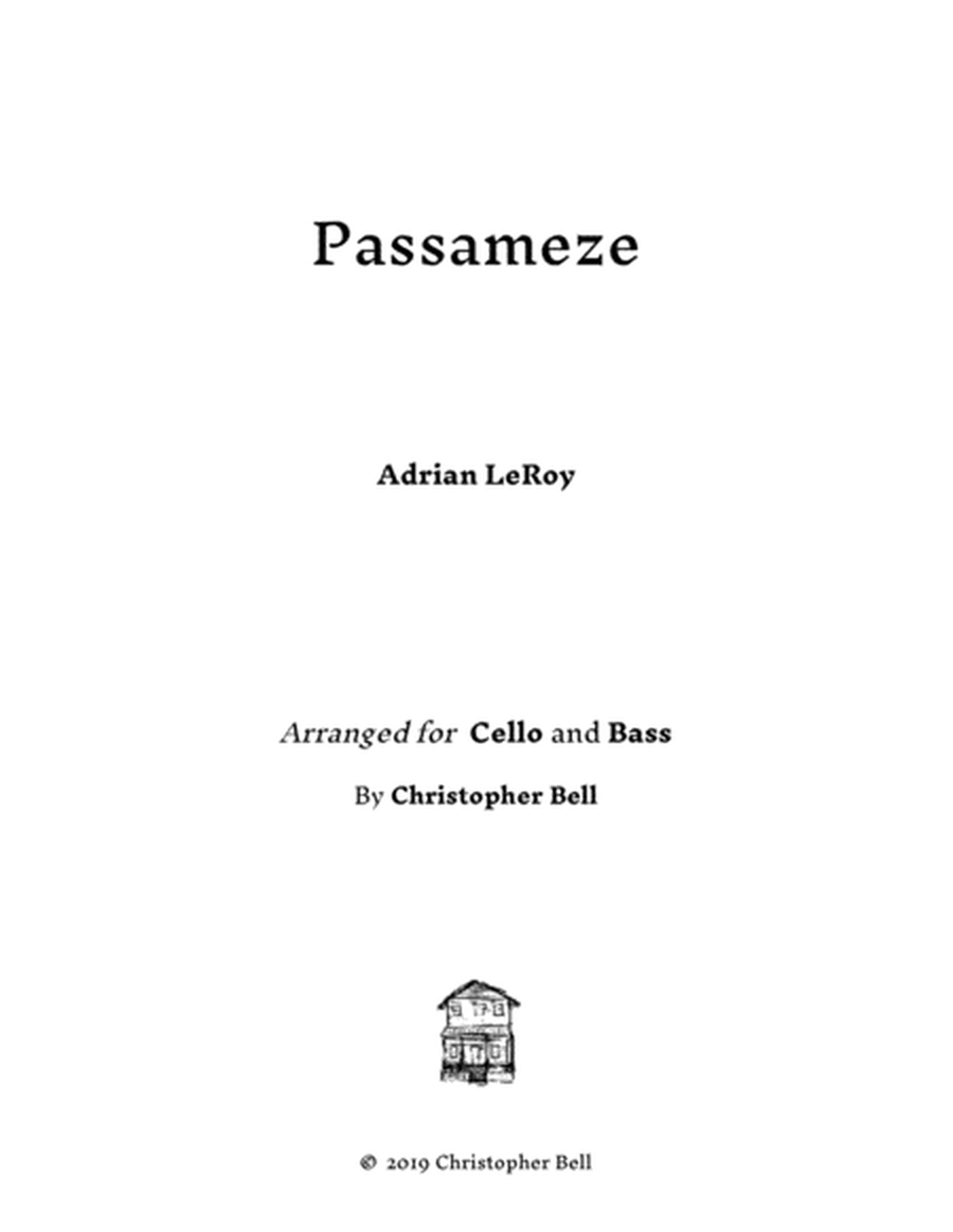 Le Roy - Passameze - For Cello and Bass image number null