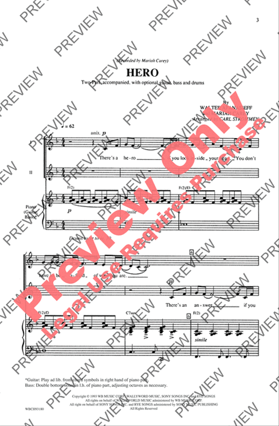 Hero Unison Choir scores gallery preview page 2