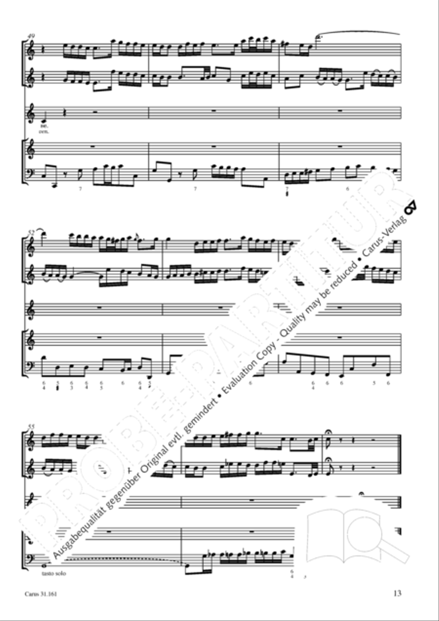 Komm, du susse Todesstunde 4-Part scores gallery preview page 13