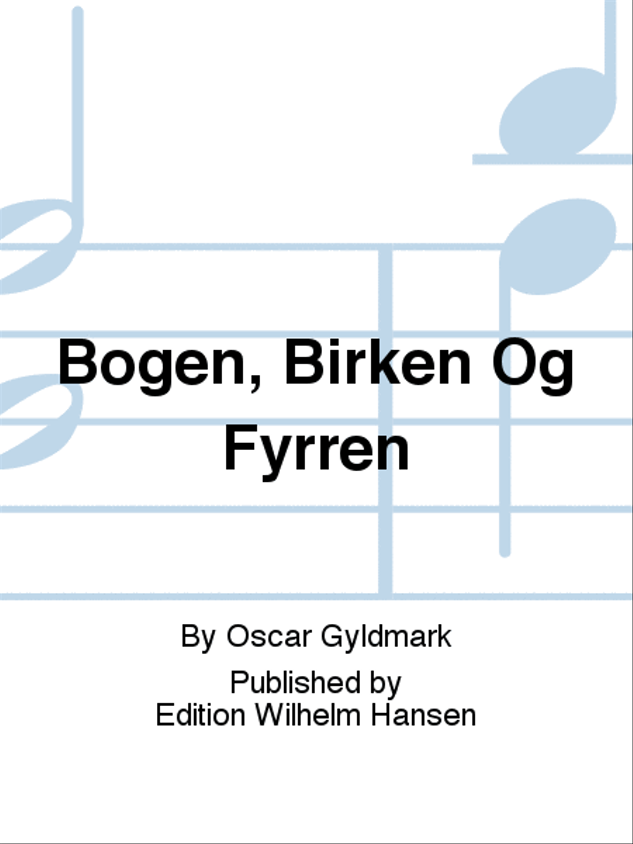 Bøgen, Birken Og Fyrren Choir scores gallery preview page 1