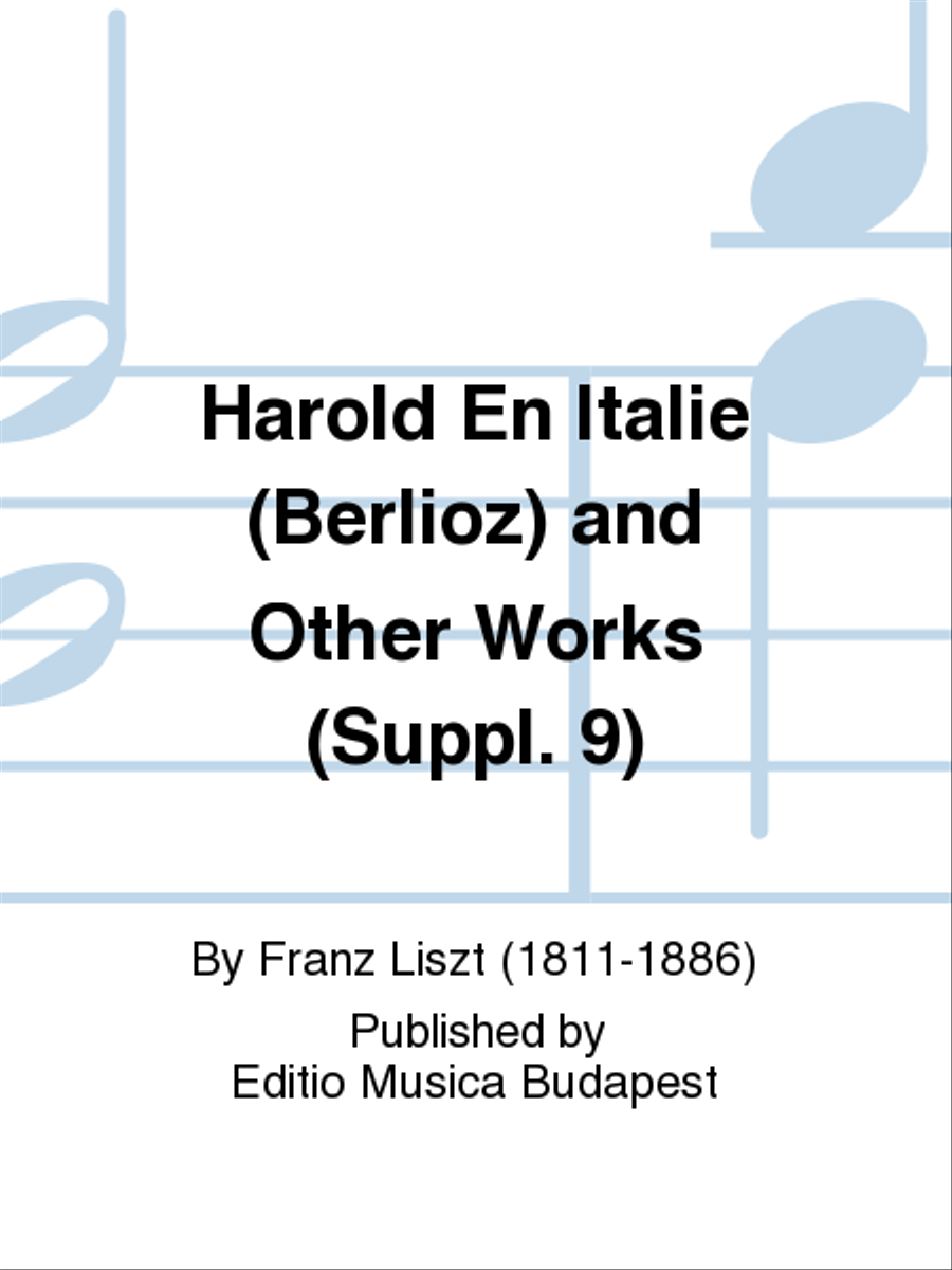 Harold en Italie (Berlioz) and Other Works (Suppl. 9) Piano Solo scores gallery preview page 1