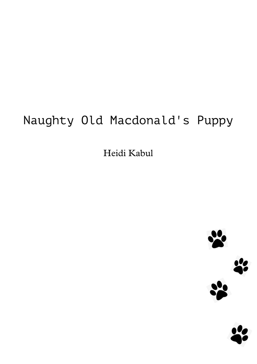 Naughty Old Macdonald's Puppy Easy Piano scores gallery preview page 1