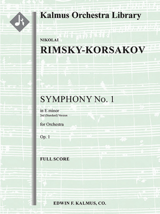 Symphony No. 1 in E minor, Op. 1 (2nd version)