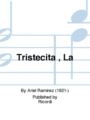 Book cover for Tristecita , La